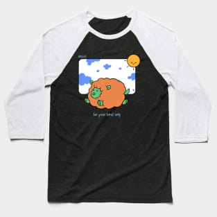 Cute Animal Cartoon Drawing Baseball T-Shirt